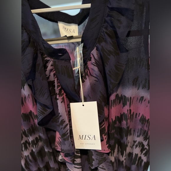 MISA Los Angeles // GORGEOUS Floral Maxi Dress Pink/Purple - Picture 4 of 5